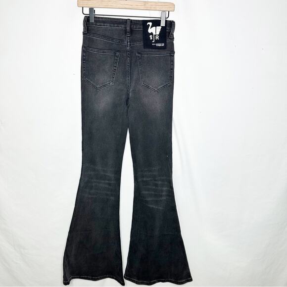 SANDRINE ROSE Super Flare Wide Leg Jeans Black NWT in Size 25 - Picture 5 of 6